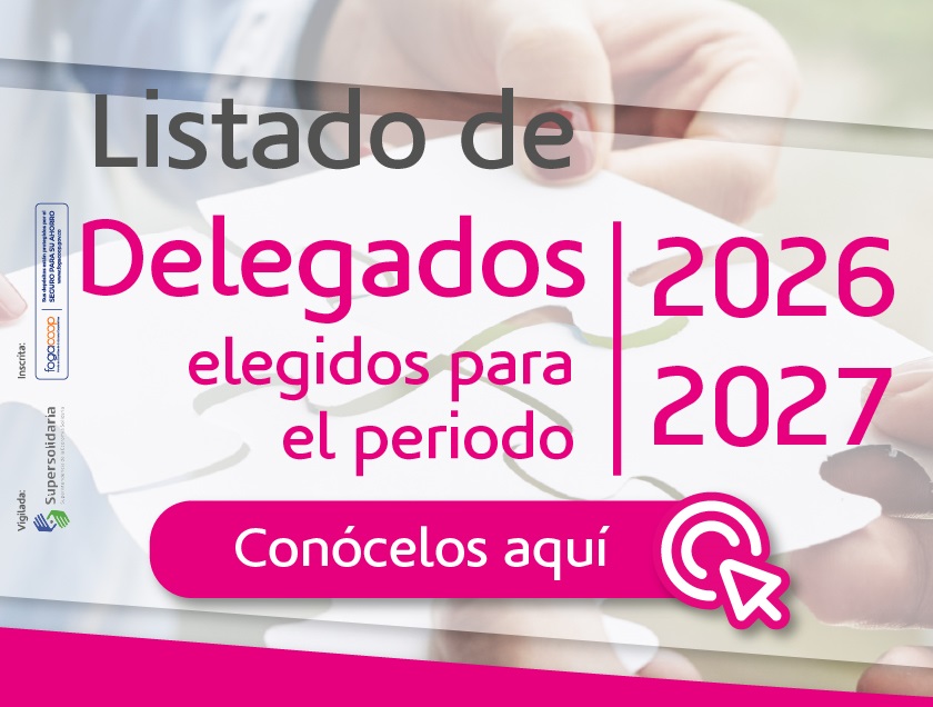 Publicación del listado de delegados elegidos para el periodo 2026 - 2027
