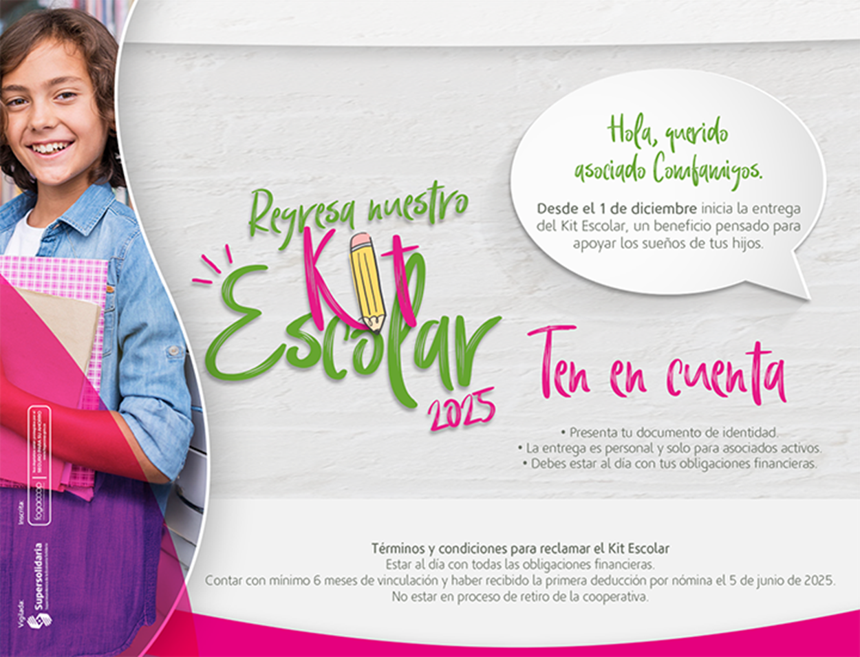 Fechas entrega de Kit Escolar 2025